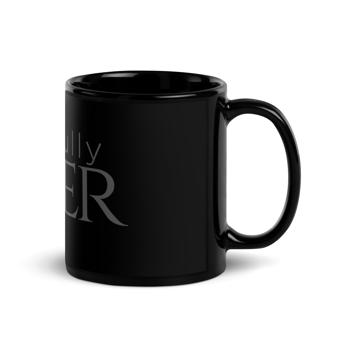 BEAUTIFULLY QUEER (**SINGLE LOGO**) Black Glossy Mug