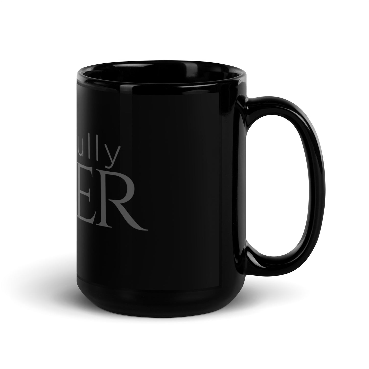 BEAUTIFULLY QUEER (**SINGLE LOGO**) Black Glossy Mug