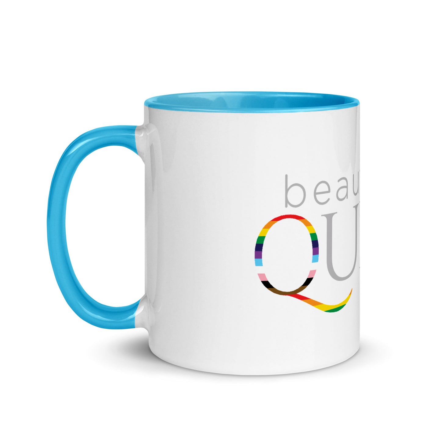 BEAUTIFULLY QUEER Mug with COLOR Inside(SEE ALL OPTIONS)