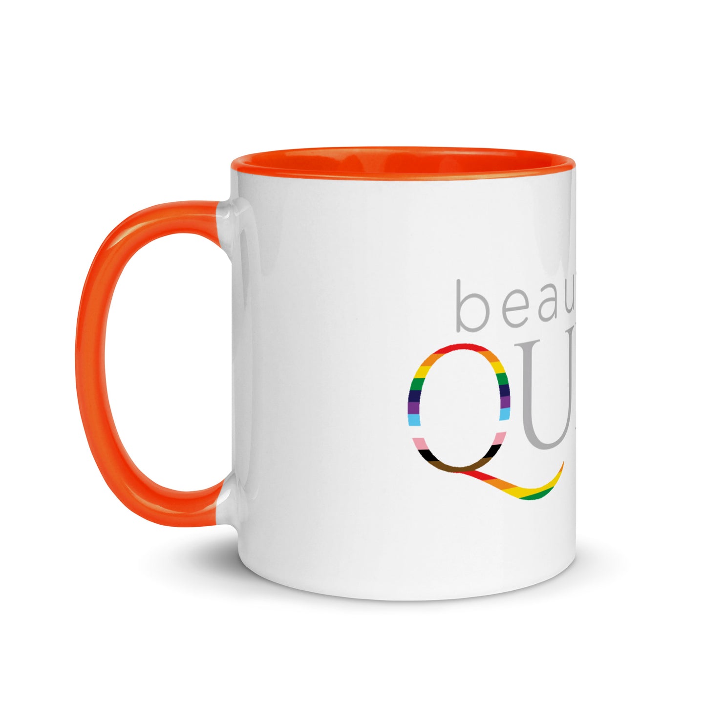BEAUTIFULLY QUEER Mug with COLOR Inside(SEE ALL OPTIONS)