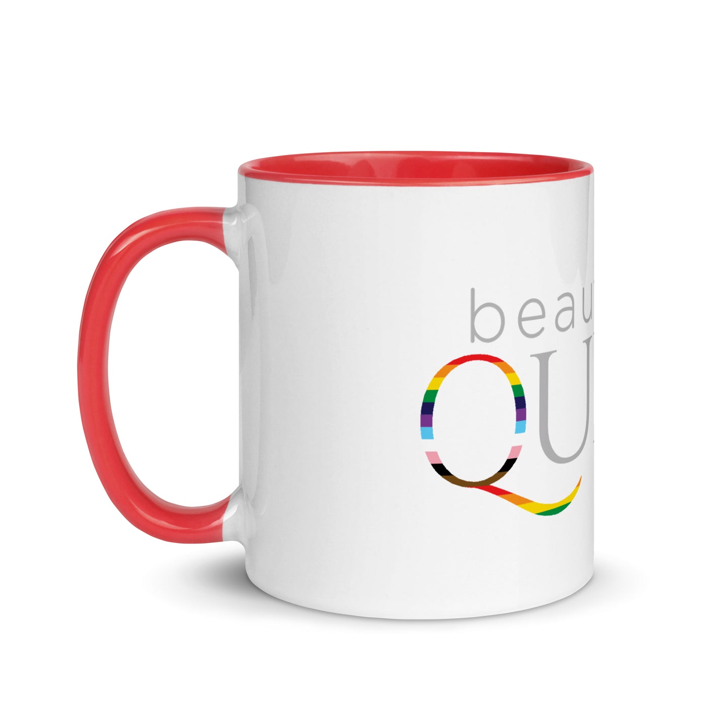 BEAUTIFULLY QUEER Mug with COLOR Inside(SEE ALL OPTIONS)