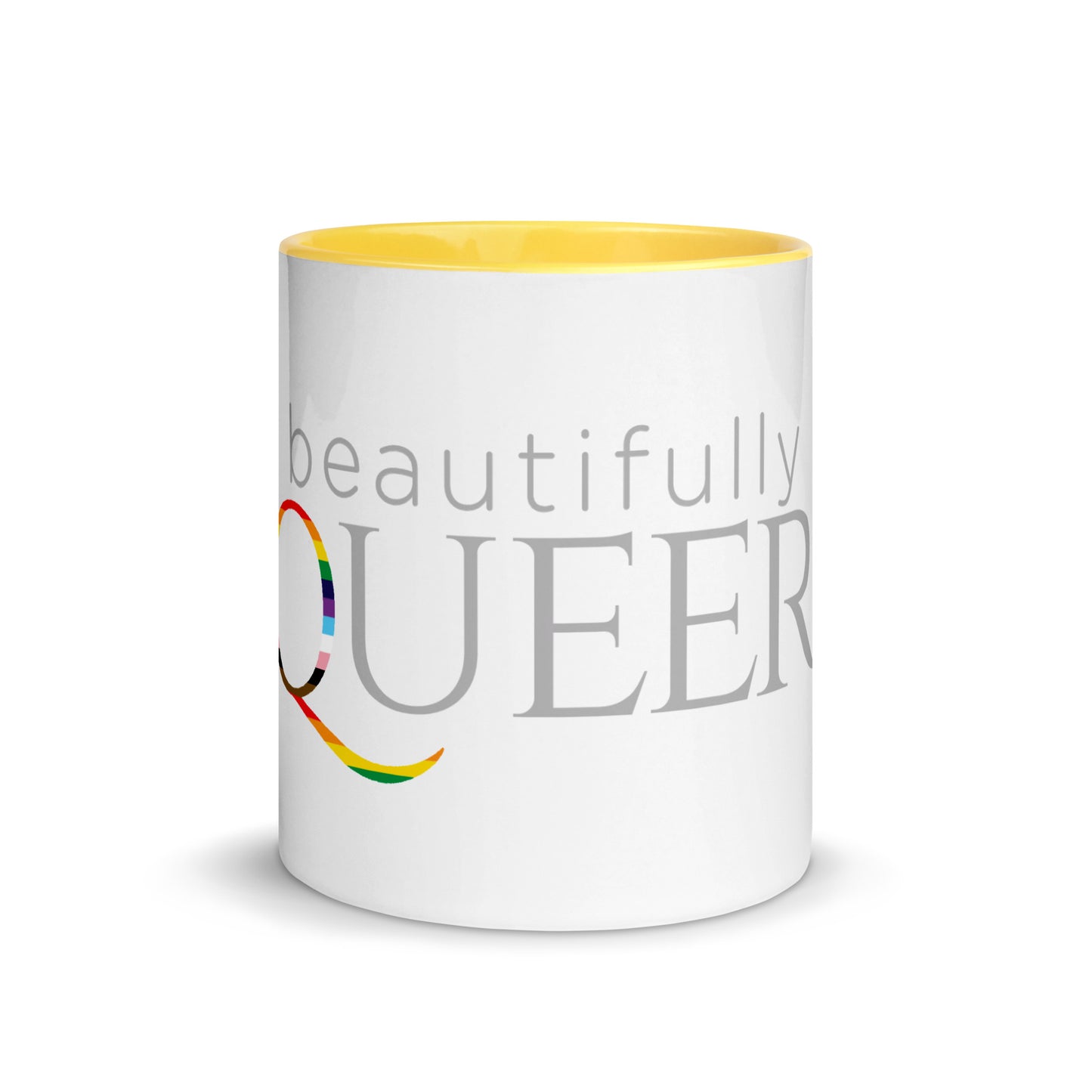 BEAUTIFULLY QUEER Mug with COLOR Inside(SEE ALL OPTIONS)