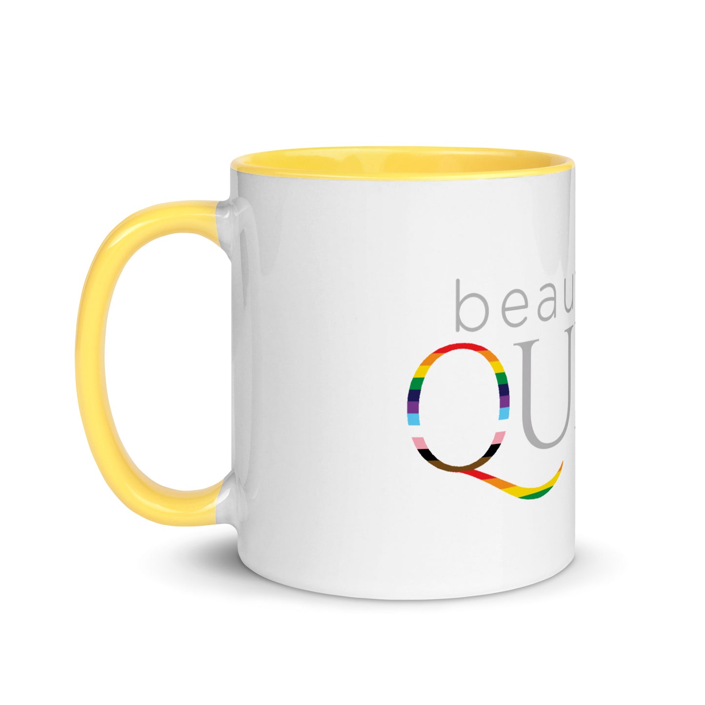 BEAUTIFULLY QUEER Mug with COLOR Inside(SEE ALL OPTIONS)